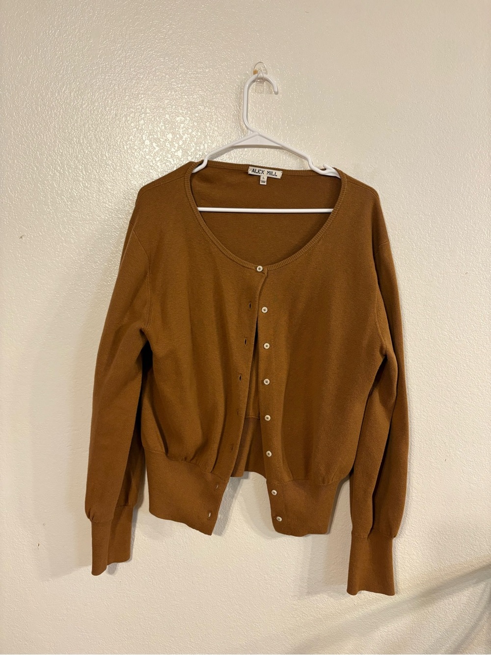 Alex Mill Women's Brown Knit Button-Front Tank & Cardigan Size L - Picture 5 of 14